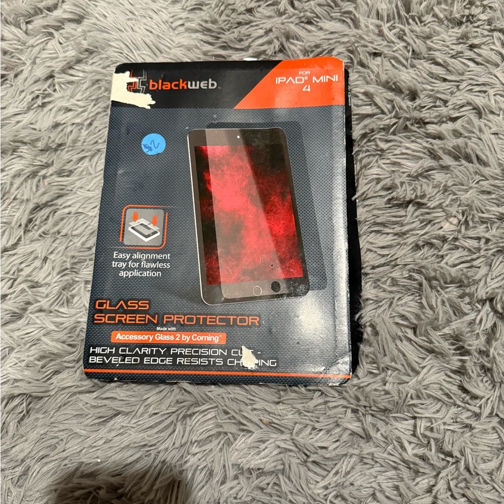 Black Glass Screen Protector for iPad Mini 4 - Black